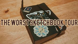 The WORST SKETCHBOOK TOUR EVER😭 [upl. by Naenej485]