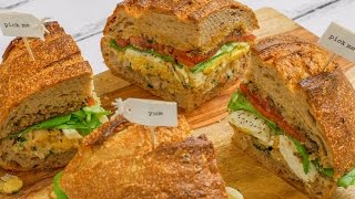 Chickpea Salad Niçoise Sandwiches  No Cook Summer Recipes  Meatless Monday [upl. by Noby117]