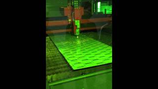 Bystronic 6kw Fiber Laser scan cutting [upl. by Christabella]