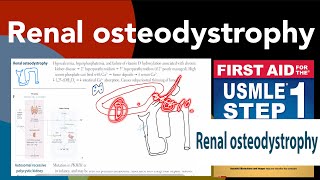 Renal osteodystrophy in HindiUrdu by first aid for USMLE step 1 [upl. by Lennahs62]