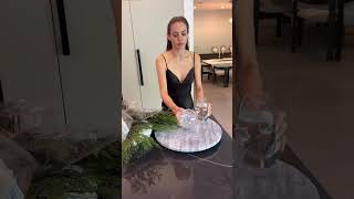 Set the Perfect Christmas Table with flowerarrangment vlog christmas table [upl. by Assisi433]