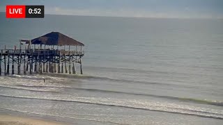 Cocoa Beach Pier Live Stream  SurfGurucom Pre Fiona [upl. by Apeed614]