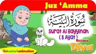 QS AL BAYYINAH  Mengaji Juz Amma bersama Diva  Kastari Animation Official [upl. by Melodie634]