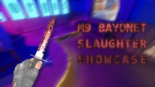 CS2 M9 BAYONET SLAUGHTER MINIMAL WEAR SHOWCASE [upl. by Naharba]