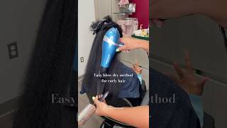 Easy blow drying method for curly hair hairtutorial naturalhair babyliss Blow dryer [upl. by Emmons]