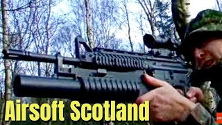 Airsoft War M60 G36c M16 SPR quotThe Fortquot Scotland [upl. by Atihcnoc]