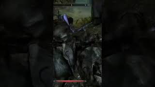 Skyrim Chaurus Hunter trips over and fecking dies [upl. by Aicelf]