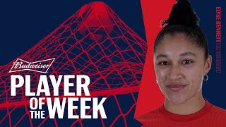 Budweiser Player of the Week  Elyse Bennett Kansas City Current  Challenge Cup 2022 Week 5 [upl. by Phiona60]