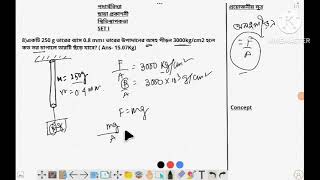 Elasticity problem 8 of problem set I of chaya book in bengali [upl. by Jews]