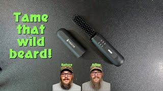 VIKICON Cordless Beard Straightener Brush [upl. by Enyal]