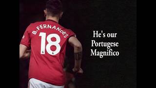 Bruno Fernandes  NEW Manchester United Chant with lyrics [upl. by Rianna]