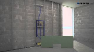 Geberit Wall Drain Duofix  Installation [upl. by Durkin306]