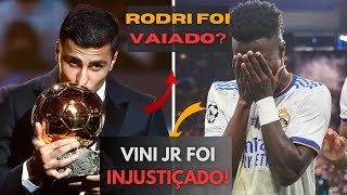 ⚽️ BOLA DE OURO 2024 VEJA O QUE ACONTECEU VINI JR FOI INJUSTIÇADO 💔  RODRI FOI VAIADO [upl. by Keithley]