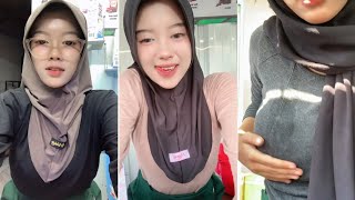 CEKER BABAT JAGO GOYANG tinggal diem doang  Jilboobs Pemersatu Bangsa  Tiktok Hijab Tobrut Hot 💦 [upl. by Je]