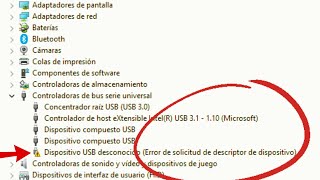 SOLUCION Dispositivo USB desconocido Error De Solicitud De Descriptor De Dispositivo [upl. by Benedicto]