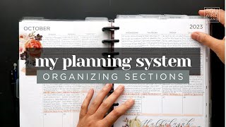 MY PLANNER SYSTEM  HOW TO ORGANIZE YOUR PLANNER SECTIONS FOR MAXIMUM PRODUCTIVITY amp EFFICIENCY [upl. by Anglo366]