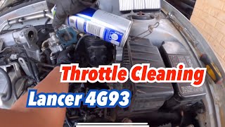 THROTTLE CLEANING  4G93 ENGINE  AFTER CLEANING HAS PROBLEM ⚠️ [upl. by Junie749]