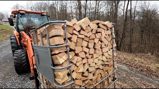 Turning Big Logs into Perfect Firewood [upl. by Barcellona]