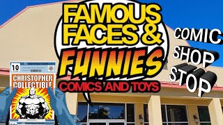 Comic Shop Stop Famous Faces amp Funnies Comics and Toys [upl. by Anihpled]