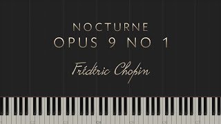 Frédéric Chopin  Nocturne Op 9 No 1 \\ Synthesia Piano Tutorial [upl. by Ednalrym]