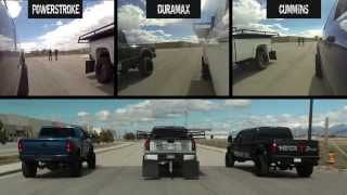 POWERSTROKE VS DURAMAX VS CUMMINS PART 2 [upl. by Collyer]