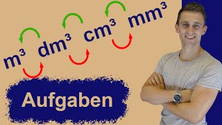 VolumenEinheiten umrechnen  Übungsaufgaben und Lösungen  m³ dm³ cm³ mm³ [upl. by Aicenek55]