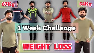 1 Week Weight Loss Challenge with Skipping Result was shocking  shadhik azeez [upl. by Sim]