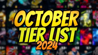 YBA NEW OFFICIAL YBA OCTOBER SKIN TRADING TIER LIST OCTOBER 2024 [upl. by Nahta]