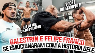 FELIPE FRANCO E BALESTRIN SE EMOCIONARAM COM A HISTÓRIA DO LUCAS PULMÃO [upl. by Nyrhtakyram791]