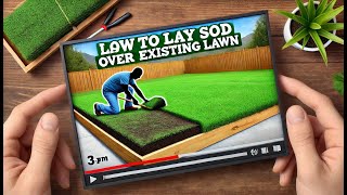 How to lay Sod over an existing Lawn [upl. by Merkle]