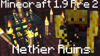 Minecraft  Nether Ruins  Part 2 Blaze Spawner Fire Slime Magma Cube Ghast Tear [upl. by Cirdek]