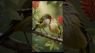 Adorable Rubycrowned Kinglets in the Junglequot kids shorts birdsinmotion05 [upl. by Cahra969]