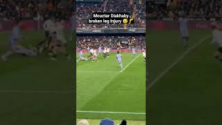 Mouctar Diakhaby Injury vs Real Madrid 😱🤯😳 shorts [upl. by Mahtal]