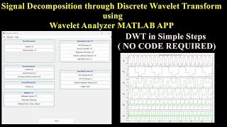 Signal Decomposition through Discrete Wavelet Transform using Wavelet Analyzer MATLAB APP [upl. by Itnavart687]