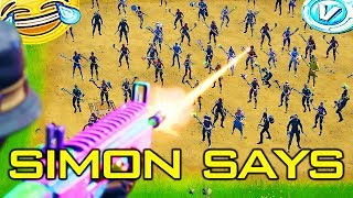 Simon Says But With 50 people Fortnite Challenge  Bazerk [upl. by Mharba287]