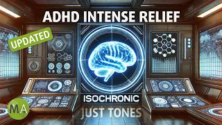 ADDADHD Intense Relief Just Tones Extended NEW Deeper Softer Tones [upl. by Elleiram]