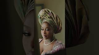 Eyitayo’s traditional wedding look features vintage Asooke [upl. by Elleirua]