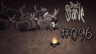 Lets Play Dont Starve 096  Der erste Schnee und Büffel rasieren [upl. by Allehcram]