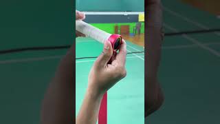 quotQuick and Easy Badminton Grip Wrapping Guidequotbadmintonbadmintontechnique badmintonlovers bwf [upl. by Bertine152]