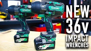 NEW 36v Impact Wrenches from HiKoki [upl. by Yenoh]