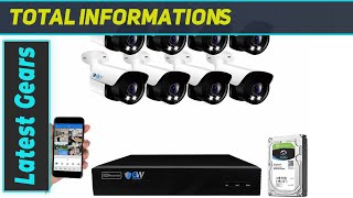 GW Security 8 Channel 4K NVR The Best Fulltime Color Night Vision Security Camera System [upl. by Lodhia]