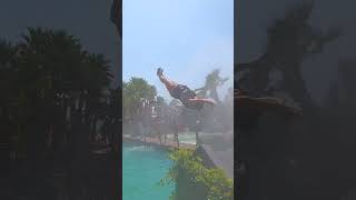 Jungle Jump 🏝️ Water Slide 💦 at Caribe Bay Venice 🇮🇹 [upl. by Gniliem]