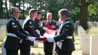 Private Duncanson ceremonial funeral in Belgium [upl. by Leahcimnaj]