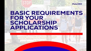 Basic Requirements for your Scholarship Applications graduatestudies studyabroadscholarships [upl. by Chernow373]