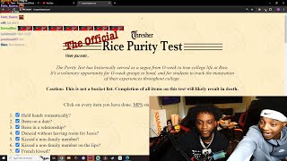 FlightReacts Gets Introduced To The Rice Purity Test 💀 [upl. by Uis]