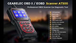 GEARELEC AT500 Car OBD2 Scanner Diagnostic Tool [upl. by Dorehs]