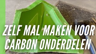 Zelf polyester mal maken voor carbon onderdelen Energica elektrische motorfiets [upl. by Beth178]