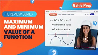 Maximum and minimum value of a function  FE Review Series Math  Calculus [upl. by Ahsetel]