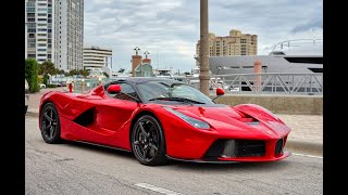 LaFerrari Lamborghini Aventador SVJ Ferrari SF90 Stradale Supercars Arriving  Supercar Week 2022 [upl. by Farrison842]