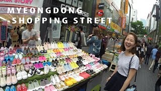 Eat amp Shop at MyeongDong Shopping Street명동거리Korean Top Tourist Attraction [upl. by Arraic]